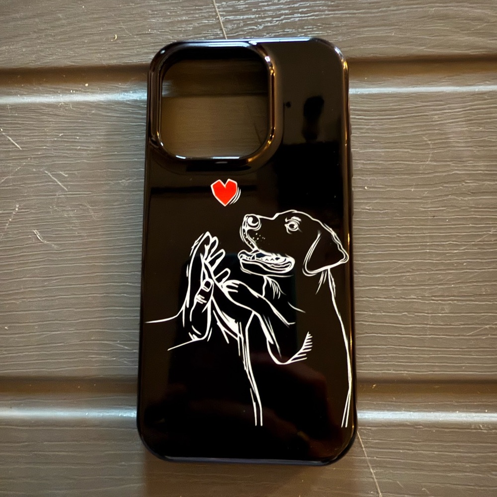 Black Dog Design Phone Case